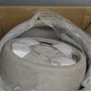 Kante 19.9",15.7",11.8" Dia Round Concrete Planter Set of 3, Outdoor/Indoor Large Bowl Plant Pots with Drainage Hole and Rubber Plug for Garden Patio Balcony Home, Weathered Concrete