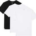 Lacoste Men's 100% Cotton Regular Fit Crew Neck Undershirt, 1-Pack (Black, XXL)