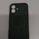 Miracase Compatible with iPhone 16 Case, [Soft Anti-Scratch Microfiber Lining], Compatible with MagSafe, Liquid Silicone Case Shockproof Drop Protection Phone Case for 16,Dark Green