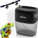 REPTI ZOO 800ml Portable Mister Fogger for Reptile Tank Enclosure - Terrarium Misting System With 2 Nozzles for Amphibians and Rainforest Plants