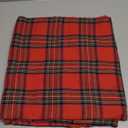 AQOTHES Red Green Plaid Christmas Tablecloth 60x60, Tartan Table Cloth Decorations, Winter Holiday Tablecloths for Circle Tables Parties Dining Farmhouse Kitchen Decor