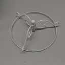 LASZOLA 5 Tier White Earring Holder Organizer Tree Women Display Storage for Stud and Hoop, Large Cool Rotating Clip Stand for Pierced and Dangle Earring, Vertical Metal Tower Carousel with 220 Holes