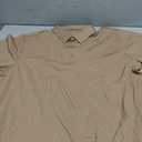 Esabel.C Golf Shirts for Men Dry Fit Short Sleeve Seamless Performance Moisture Wicking Mens Polo Shirt,Brown,XL