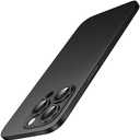 JETech Ultra Slim Case for iPhone 15 Pro Max 6.7-Inch, Camera Lens Cover, Lightweight Matte Finish PP Hard Minimalist Case, Support Wireless Charging (Black Titanium)