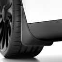 REEVAA 2025 Tesla Model Y Accessories - Mud Flaps [Protect Paint, No Drilling Required] All-Weather Mud Guard Body Kits for Model Y 2019-2024, Black (Set of 4)