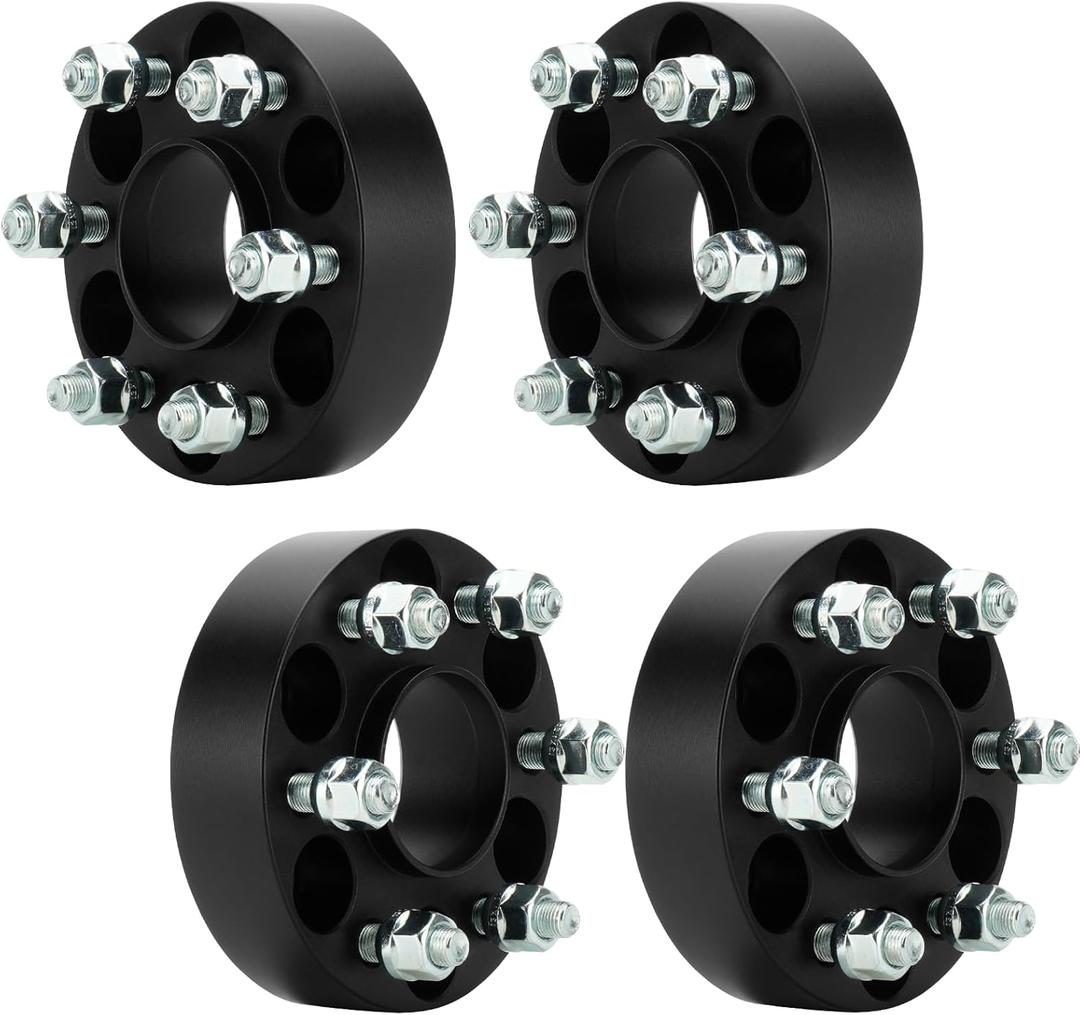 6x4.5 M12x1.25 Studs 6 Lugs Wheel Spacers 66.1mm Bore with Hubcentric Replacement for Nissan 2005-2023 Frontier, 2005-2014 Pathfinder, 2005-2015 Xterra, 1.5" 6x114.3mm Wheel Adapter 4pcs