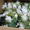 Ling's moment Large Free-Standing Flowers, Wedding Arch, 36", 2pcs, White