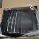 17 QT Plastic Storage Bins with Latching Lids 5 Packs Large Stackable Storage Containers for Organizing Storage Box for Garage, Closet, Classroom, Kitchen.Clear Black