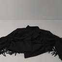 PRETTYGARDEN Women's Fringe Faux Suede Leather Jackets Fall Fashion 2025 Tassel Motorcycle Cropped Coats Large