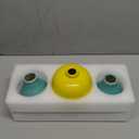 Ceramic Vases for Decor Set of 3, Colorful Decorative Vases for Farmhouse Fireplace, Modern Small Centerpieces Floral Decoration for Home Office Living Room Shelf Table, Rustic Style