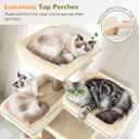 Globlazer Heavy Duty Cat Tree, 73in Tall Cat Tower, F73C, Beige