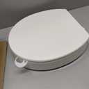 KOHLER 25876-0 Hyten 3" Height, Elevated Soft Close Round Toilet Seat, Contoured Seat with Grip-Tight Bumpers, Quick-Attach Hardware, White