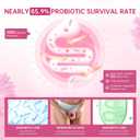 DVO Vaginal Probiotics for Women,pH Balance,60 Billion CFU with Prebiotics & Lactobacillus,Healthy Odor, Yeast Balance & Flora Support for Immune Health 90 Count