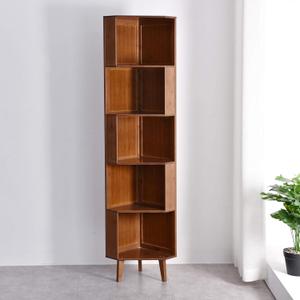 5-Bookcase Industrial Cube Shelf Corner Bookshelf Display Storage Tall Multifunctional Stand for Home Office Living Room Decoration