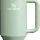 Stanley Quencher H2.0 Tumbler with Handle and Straw 40 oz | Flowstate 3-Position Lid | Cup Holder Compatible for Travel | Insulated Stainless Steel Cup | BPA-Free | Matcha Cream