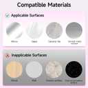 2 x 2 Pack Silicone Suction Phone Case Mount, Silicon Adhesive Smartphones Stand Sticky, Non Slip Suction Cup, Hands-Free Phone Accessories Holder for Selfies and Videos Light Pink