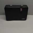 Fireproof Document Box with Fireproof Zipper, Hard Inner Shell Fireproof Document Bag with Lock, Fireproof Water Resistant Important Document Organizer 16 inch Laptop File Briefcase (Black)