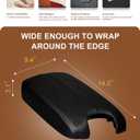 Ederfun Center Console Lid Replacement Compatible with Honda Accord 2008 2009 2010 2011 2012, Auto Leather Suture Center Console Armrest Lid Cover (Black)