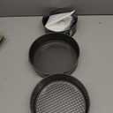 Springform Pan, Nonstick Cake Pan, Round cheesecake pan with leak-proof non-stick bottom removable bakeware.3 pieces 3 sizes, 18, 20 and 22 cm for Cakes, Cheesecakes, Pizzas and Quiches.