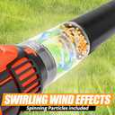 Mighty Force Kids Leaf Blower, Kids Gardening Set with Realistic Sounds, Lights and Wind, Outdoor Toys for Toddlers 3-5, Role Play Toys, Toddler Birthday Gift