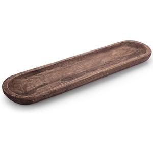 Decorative Wooden Dough Bowls, Long Natural Root Hand Carved Bowl Large Bread Shaped Wooden Tray, Rustic Centerpiece Dining Room Table Centerpiece Potpourri Decor Display Bowl 23"x6"x2"
