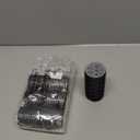 WILLBOND 4 Pcs Long Hair Rollers for Bangs Aluminum Core Curlers Thermal Self Grip Roller for Long and Medium Hair Women Hairstyle(4.7 x 2 Inch,Black)