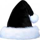 Velvet Christmas Hat for Kids,Santa Hat Xmas Hat Comfort Thicken Fur Holiday Hat