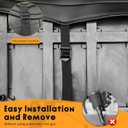 Golf Cart Seat Covers for Club Car Precedent Front Standard Sea Cushion,Cooling Mesh Fabric and Vinyl Leather Club Car Seat Covers with Pockets,No Stapler Needed Replacement Front Seat Cover(Black)