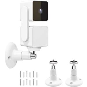 Wall Mount for Wyze Cam Pan V3 and Wyze Cam V4 and V3, 2 Pack 360 Degree Swivel Adjustable Bracket for Wyze Camera System (Wyze Camera is Not Included)