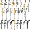 24 Pack Novelty Pens Cool Gel Ink Pens Sniper Rifle Pens Cute Ballpoint Pens for Christmas Birthday Party Presents and Office Writing Supplies Man