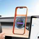 LOXP Upgrade Tesla Phone Mount [Strong Magnetic & Foldable] Car Mount for Tesla Model 3/Y/Juniper, 360 Rotating Tesla Phone Holder Fits for iPhone 17 16 15 Pro Max, Tesla Accessories