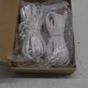 2Pack 25ft Micro USB Extension Cable Compatible with eufy Security Indoor Cam E220/P24, Flat Power Cable for eufy Security Indoor Cam C120, Weatherproof Charging Cord with 24* Cable Clips