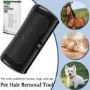 Deshedding Pet Brush, Grooming Brush for Dogs, Rabbits, Cats, Horses, Easy Long Hair Removal for Dogs, Pet Hair Remover Comb