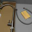 Apaix Cold Only Bar Sink Faucet, SUS304 Stainless Steel Cold Water Only Kitchen Faucet Single Handle Faucet for Outdoor Sink Brushed Nickel