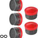 JQK Faucet Aerator, 2.2 GPM Flow Retrictor Insert Aerators Replacement Parts Only Work for Bathroom Sink Faucets 5 Pack, Standard Size, FAN22-P5