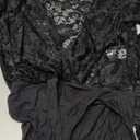 Avidlove Lace Bodysuit for Women Sexy Long Sleeve V Neck Body Suits Going Out Tops Snap Crotch One Piece Teddy Lingerie (Large, Black)