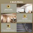 4 Pack Under Cabinet Lighting, Rechargeable Motion Sensor Light Indoor, Wireless Dimmable Magnetic Closet Lights, 32 LED Under Counter Lights for Kitchen, Wardrobe, Stairs, White Light (8inch)