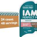 IAMS Perfect Portions Indoor Cuts in Gravy Wet Cat Food, Salmon, 24 Count (BBD 05/24/2028)