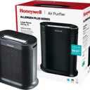 Honeywell AllergenPlus HEPA Air Purifier, Airborne Allergen Reducer for Large Rooms, Reduces Allergens, Smoke, Wildfire Smoke, Pollen, Pet Dander and More, Black, HPA200
