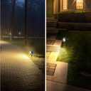 10W Dusk to Dawn Led Light 120V 3000K 1000lm Warm White Landscape Outdoor Spotlights with Photocell Sensor IP65 Waterproof Spot Lights for Yard Flag Garden Tree