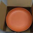 Homienly Deep Dinner Plates Set of 8 Alternative for Plastic Plates Microwave and Dishwasher Safe Wheat Straw Plates for Kitchen Unbreakable Kids Plate Set with 4 Colors (Classic Bright, 9 inch)