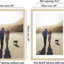 Americanflat 20x28 Picture Frame with Polished Plexiglass - Use as 16x24 Frame with Mat or Display 20x28 Photo Without Mat - Hudson Collection - Wide Picture Frames for Wall Display - Natural Oak