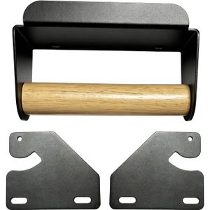 Handle and Hinge Kit for Blackstone 28-inch, 36-inch, 44-inch Griddles - Converts Hard Cover into Hinged Lid/Hood - No Drilling Powder Coated Steel Convert kit (Black)