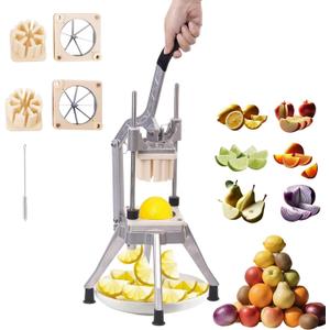 Commercial Lemon Cutter Wedger Slicer with 6 Wedger/8 Wedger, V-Shaped 420 Stainless Steel Blades, Easy Wedger Blade Fruit Lime Slicer NSF Certified Easy-to-Use for Limes Tomatoes Potatoes