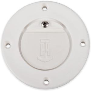 T-H Marine Premium Flush Mount Scupper Valve Assembly - Durable Thermo-Plastic Curl-Proof Design for Effective Marine Drainage, Mounts Over 1" to 1-1/4" Drain Tubes, Universal Compatibility - White