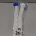 Set of 2 Pack, EZ-FLO 1-1/2 Inch x 12 Inch Flexible Extension Tube with Slip-Joint Nut and Washer, White Polypropylene, 35317