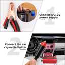 1200W Car Power Inverter DC 12V to 110V AC Converter 1200W Inverter Power Inverters with LCD Display and AC Outlets 2A USB Charging Port