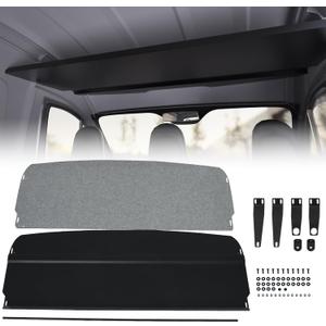 MELIPRON Aluminum Van Headliner Shelf Fit for 2019-2024 Mercedes Sprinter with Curtain Rod, Carpet
