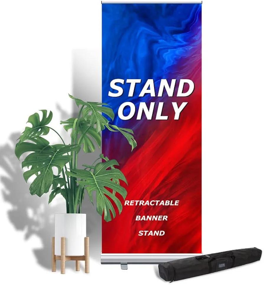 ZORUMOI Retractable Banner Stand 31"x80" Aluminum Roll Up Banner Stand Advertising Display