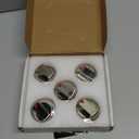 AMI PARTS DG64-00473A Gas Stove Knobs Compatible with Samsung Stove Knobs Replacement NX58F5700WS NX58K7850SS NX58H5600SS NX58J7750SS NX58H5650WS Range Burner Dial Knob(5pcs) (Silver)